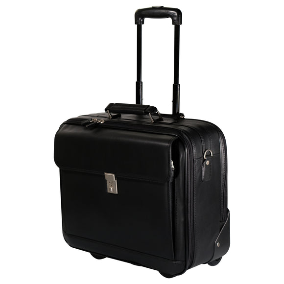 Koffer geschlossen mit ausgezogenem Trolley Griff